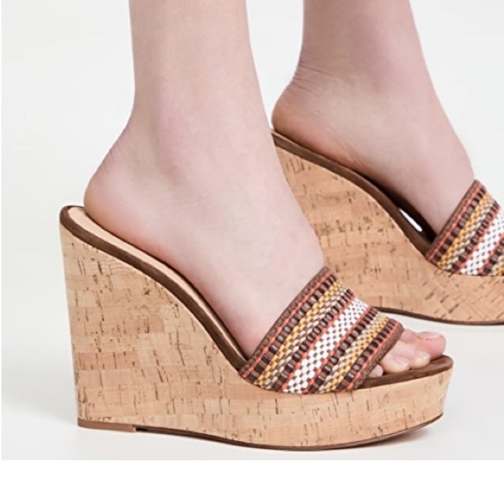 Veronica Beard Dali woven wedge sandal